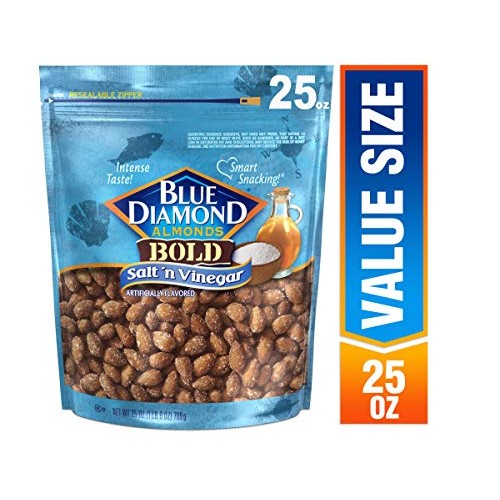 Blue Diamond Almonds Bold Salt And Vinegar, 25 Ounce &Amp; Oven Roas