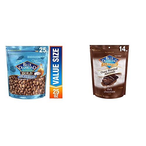 Blue Diamond Almonds Bold Salt And Vinegar, 25 Ounce &Amp; Oven Roas
