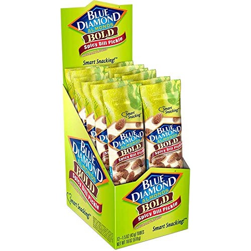 Blue Diamond Almonds Bold Spicy Dill Pickle Almonds, 12Count, 1. Blue Diamond Almonds Bold Spicy Dill Pickle Almonds, 12Count, 1.