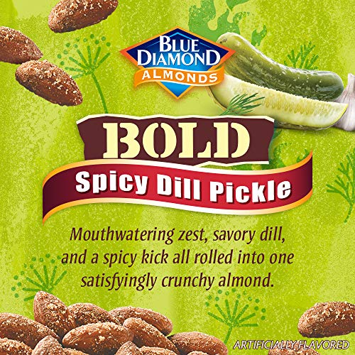 Blue Diamond Almonds Bold Spicy Dill Pickle Almonds, 12Count, 1. Blue Diamond Almonds Bold Spicy Dill Pickle Almonds, 12Count, 1.
