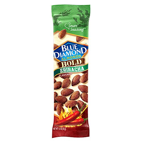 Blue Diamond Almonds, Bold Sriracha, 1.5 Ounce Pack Of 12