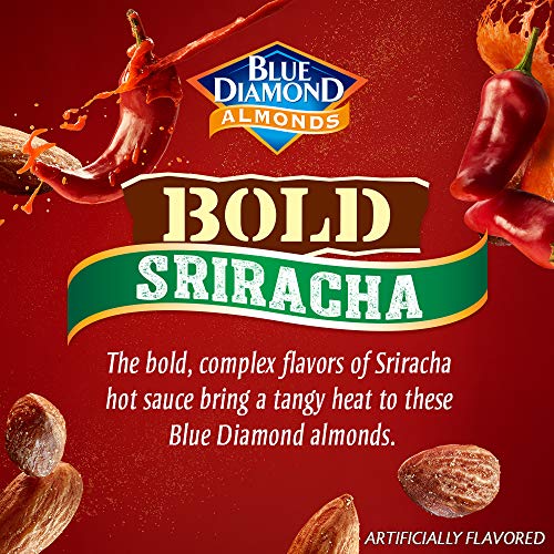 Blue Diamond Almonds, Bold Sriracha, 6 Ounce Pack Of 12