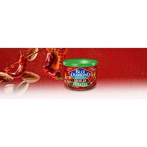 Blue Diamond Almonds, Bold Sriracha, 6 Ounce Pack Of 12