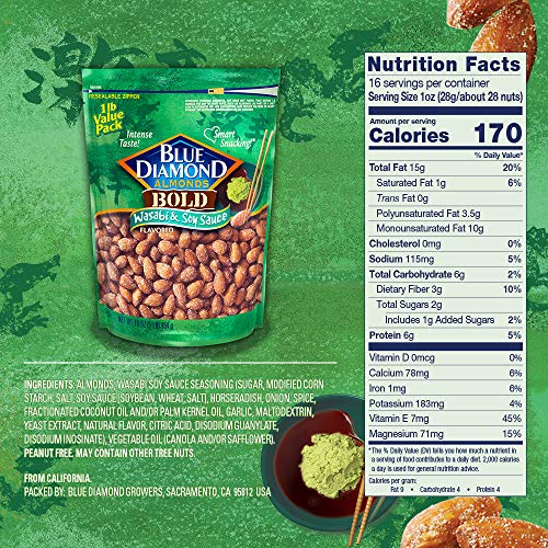 Blue Diamond Almonds Bold Variety Pack - Salt N Vinegar, Habane