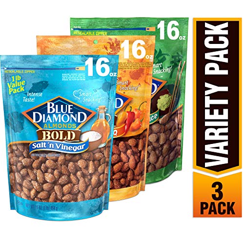 Blue Diamond Almonds Bold Variety Pack - Salt N Vinegar, Habane