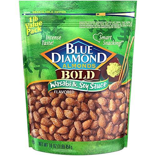 Blue Diamond Almonds, Bold Wasabi &Amp; Soy Sauce, 16 Ounce