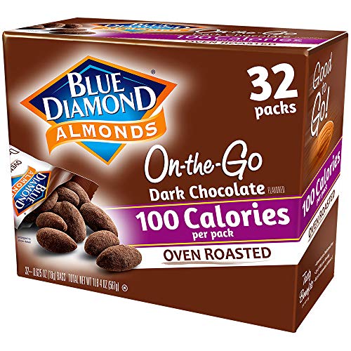 Blue Diamond Almonds Dark Chocolate Cocoa Dusted Snack Nuts, 100