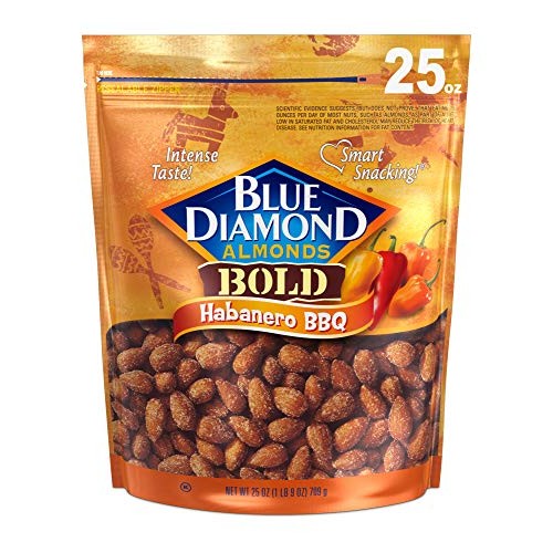 Blue Diamond Almonds Bold Habanero Bbq Almonds, 25 Ounce