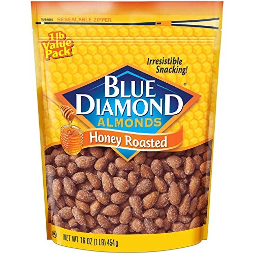 Blue Diamond Almonds Honey Roasted Snack Almonds, Honey Roasted,