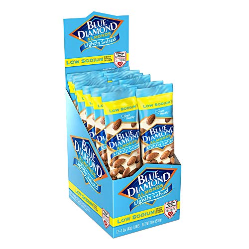 Blue Diamond Almonds, Lightly Salted, 1.5 Ounce Pack Of 12