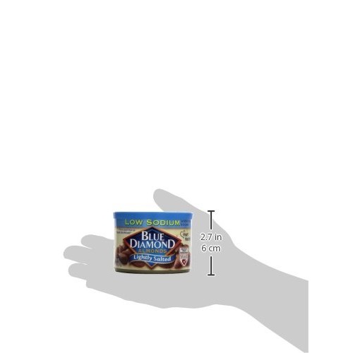 Blue Diamond Almonds, Lightly Salted, Low Sodium, 6 Ounce