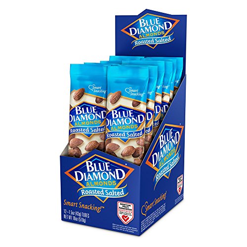 Blue Diamond Almonds, Roasted Salted, 1.5 Ounce Pack Of 12