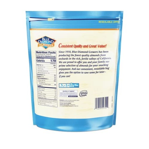 Blue Diamond Almonds Roasted Salted Snack Nuts, 25 Oz Resealable