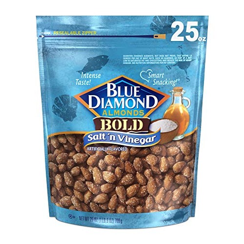 Blue Diamond Almonds Salt N Vinegar Flavored Snack Nuts, 25 Oz
