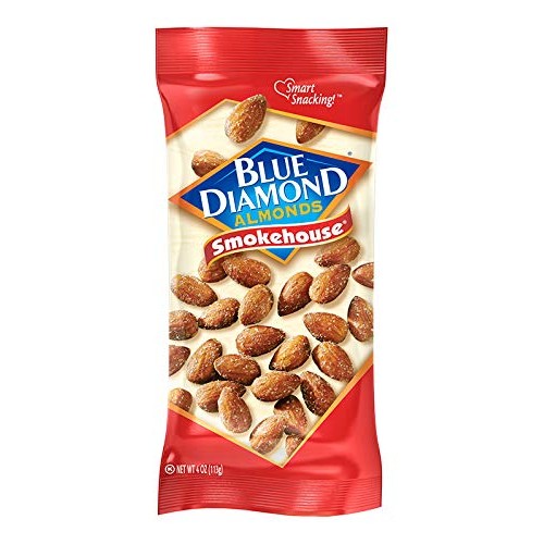 Blue Diamond Almonds, Smokehouse, 4 Ounce Pack Of 12