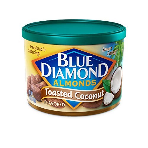 Blue Diamond Almonds, Toasted Coconut Snack Nuts, 6 Ounce Can