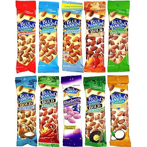 Blue Diamond Almonds Variety Pack 1.5 Ounce Bags 10 Pack