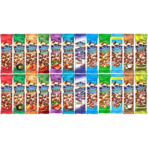 Blue Diamond Almonds Variety Pack 12 Flavors / 24 Bags / 1.5-Ou