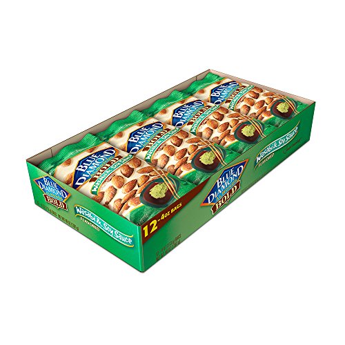 Blue Diamond Almonds, Wasabi/Soy Sauce 12-4 Oz Bags