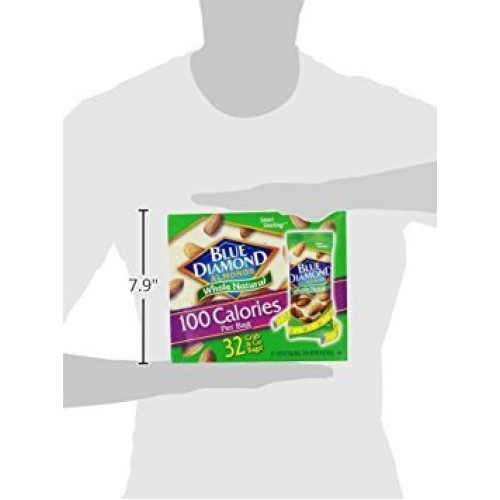 Blue Diamond Almonds Whole Natural Raw Almonds 100 Calorie On Th
