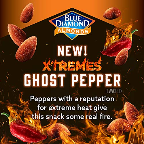 Blue Diamond Almonds Xtremes Ghost Pepper Flavored Snack Nuts, 6