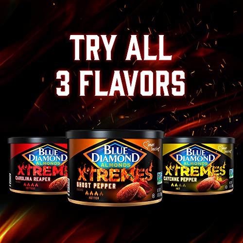 Blue Diamond Almonds Xtremes Ghost Pepper Flavored Snack Nuts, 6