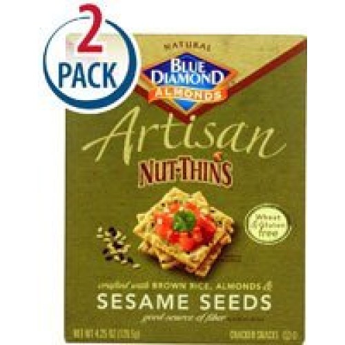 Blue Diamond Artisan Nut Thins Sesame Seeds Gluten Free -- 4.25