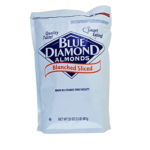 Blue Diamond, Blanched Sliced Almonds 2 lb. 4 Count