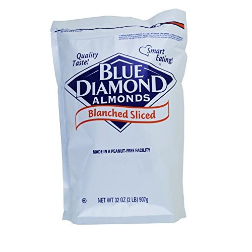 Blue Diamond, Blanched Sliced Almonds 2 lb. 4 Count