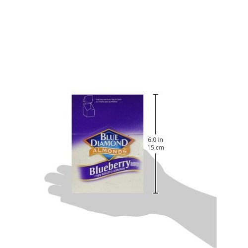 Blue Diamond Blueberry Flavored Almonds, 1.5 Oz Tubes, 12 Tubes