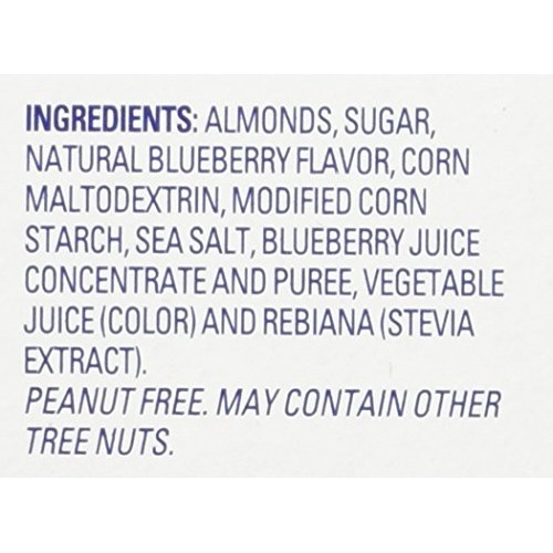 Blue Diamond Blueberry Flavored Almonds, 1.5 Oz Tubes, 12 Tubes