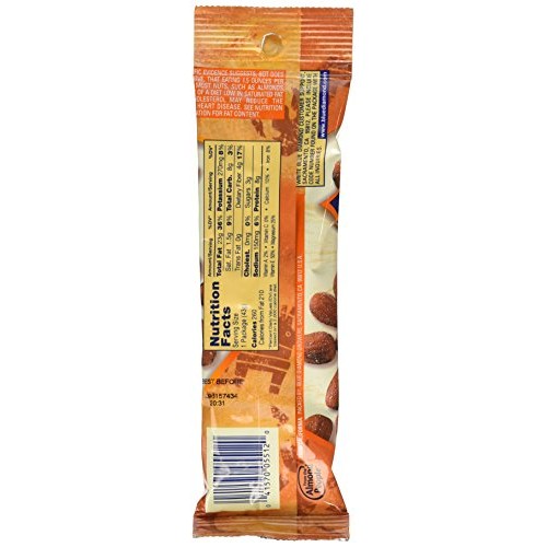 Blue Diamond Bold Almonds, Habanero Bbq, 1.5 Oz Tubes, 12 Tubes