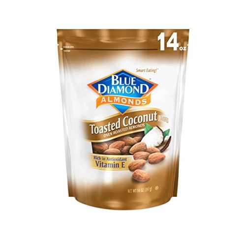 Blue Diamond Gluten Free Almonds, Toasted Coconut, 14 Ounce