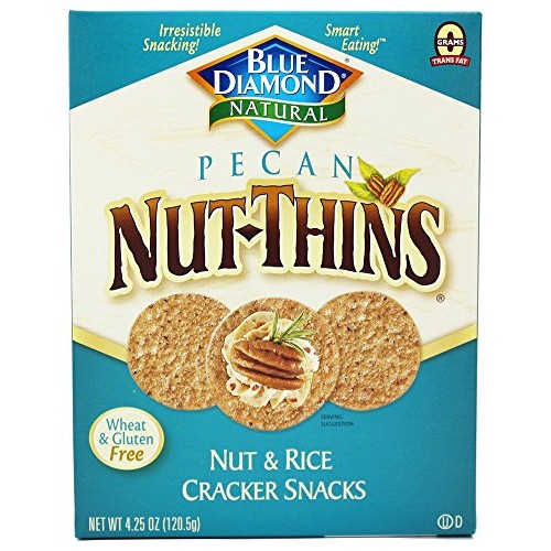 Blue Diamond Growers - Pecan Nut-Thins Nut &Amp; Rice Cracker Snacks