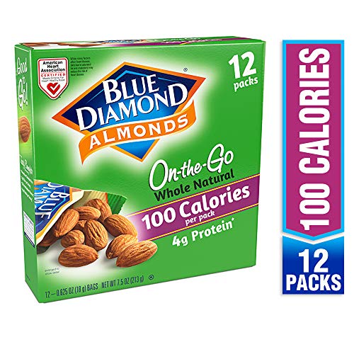 Blue Diamond Almonds On The Go 100 Calorie Packs, Whole Natural,