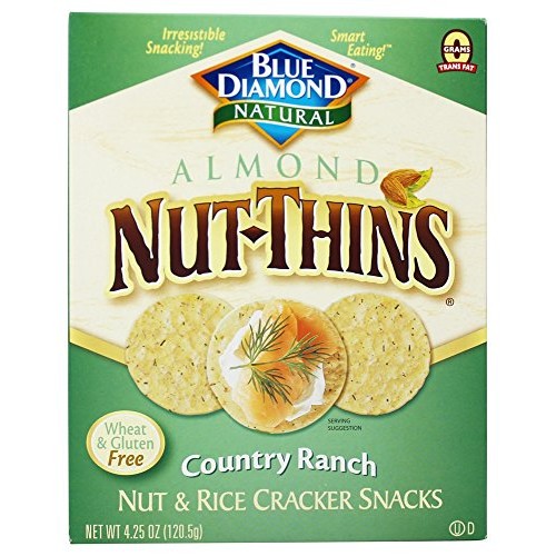 Blue Diamond Growers - Almond Nut-Thins Nut &Amp; Rice Cracker Snack