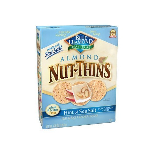 Blue Diamond Almond Nut-Thins Hint Of Sea Salt Nut &Amp; Rice Cracke