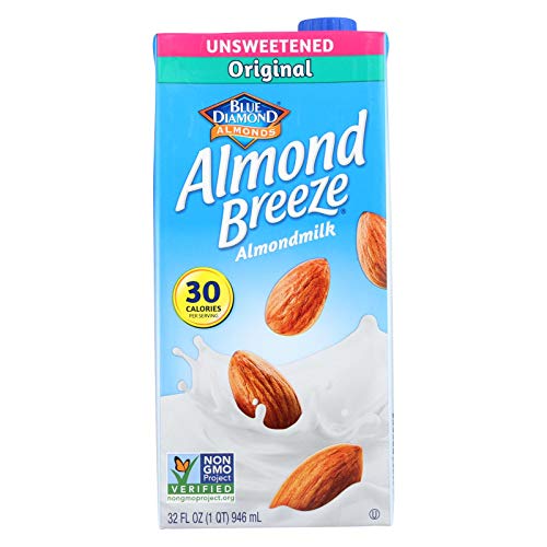 Blue Diamond Original Almond Breeze Unsweetened 12X32 Oz