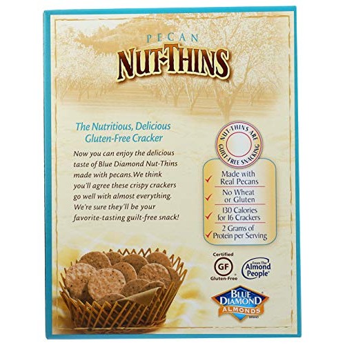 Blue Diamond Pecan Thins Cracker Crisps, 4.25 Oz