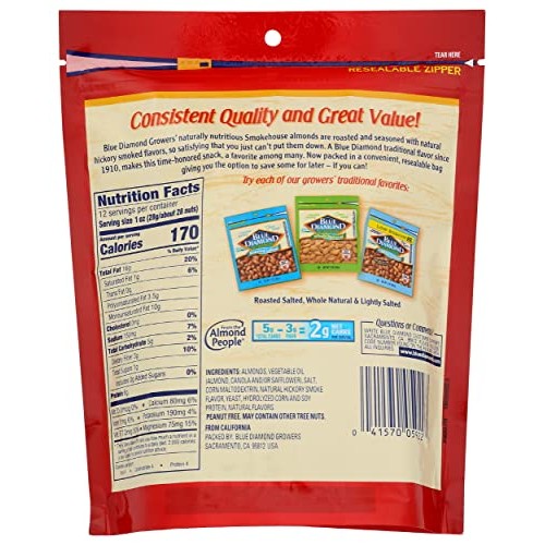 Blue Diamond Smokehouse Almonds, 12 Oz