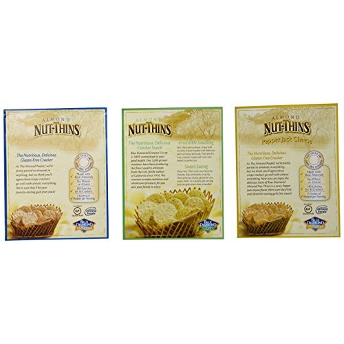 Blue Diamond Wheat &Amp; Gluten Free Nut &Amp; Rice Crackers 3 Flavor Va