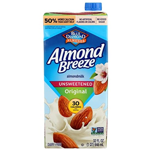 Blue Diamond Almond Breeze - Unsweetened Original - 32 Oz