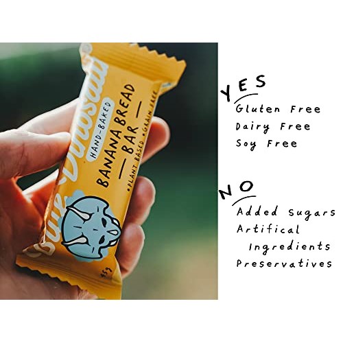 Blue Dinosaur Snack Bar - Banana Bread Flavor, Paleo, Plant Base...