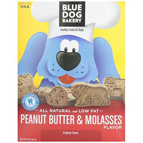 Blue Dog Bakery Natural Low Fat Peanut Butter &Amp; Molasses Biscuit