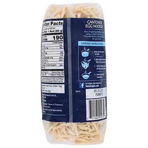 Blue Dragon Cantonese Egg Noodle Nests Pack Of 4