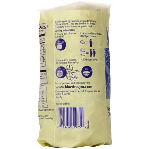 Blue Dragon Medium Egg Noodle Nests, 10.58 Ounce