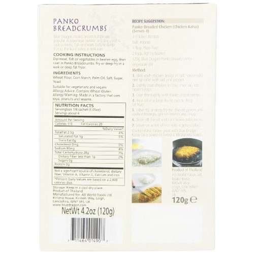 Blue Dragon Panko Breadcrumb Mix, 4.2-Ounce Pack Of 6
