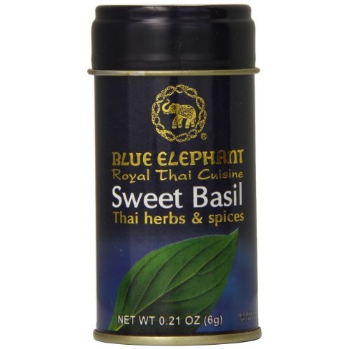 Blue Elephant Royal Thai Cuisine Dried Sweet Basil, 0.21 Ounce