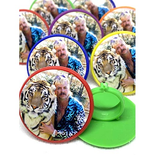 Tiger King Joe Exotic Cupcake Toppers Rings Package Of 24 From B
