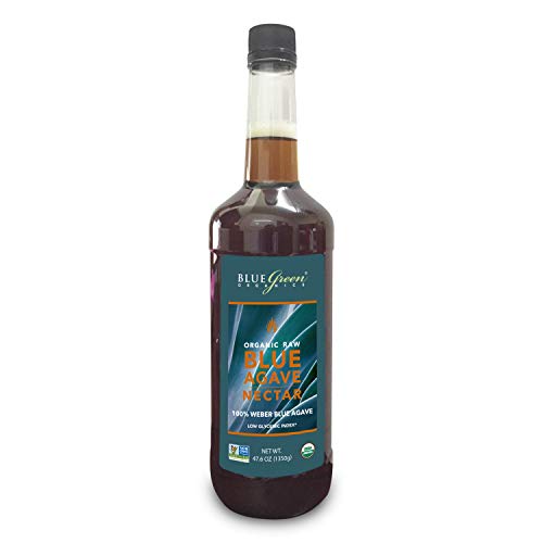 Blue Green Agave Organic Raw Nectar, Blue, 47.6 Ounce
